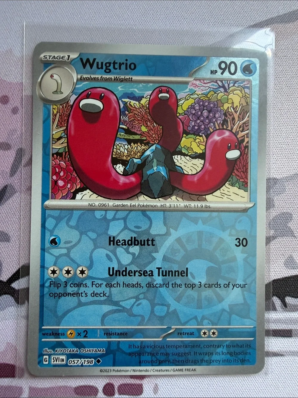 🌊 Wiglett & Wugtrio Pokémon Evolution Reverse Holo Card Lot | 7 Cards ✨5/$25✨